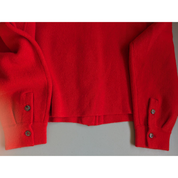 NWOT White + Warren Cashmere Luxe Oversize Cropped Shacket Sz S Desert Red 3C513 - Picture 7 of 14